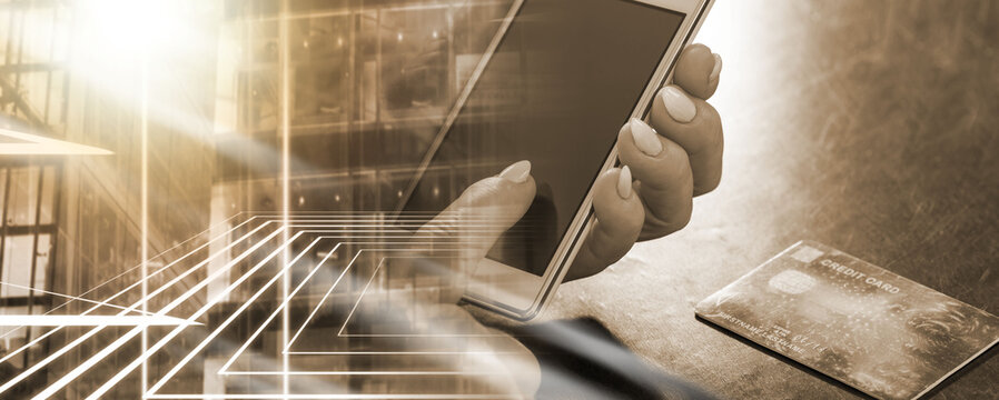 Online payment with a smartphone; multiple exposure