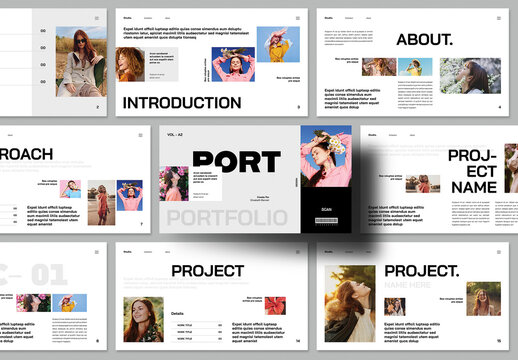 Portfolio Presntation Template Layout
