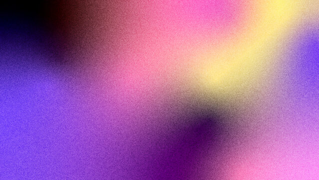Gradient background displays soft transitions between vibrant purple, pink, and yellow hues with a subtle grainy texture suitable for modern design projects.