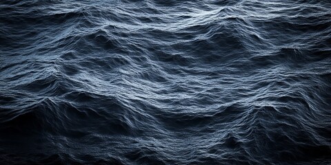 Obraz premium Moody Ocean Surface with Dark Water Texture, Evocative Depths and Beauty in Nature s Calm Waters
