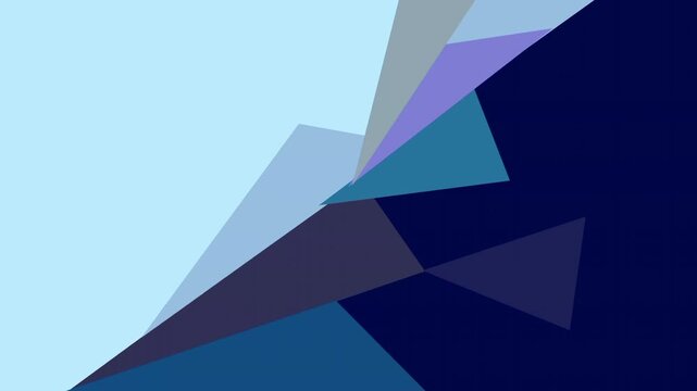 Abstract crystal shape motion beckground with copy space