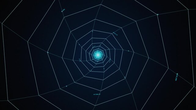 Spiral Data Tunnel The teal
navy palette and tech, corporate, futuristic styling make it especially strong for cybersecurity hero and B2B
ad. It also adapts well to webinar opener and platform backgro