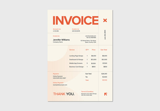 Minimal Business Invoice Template