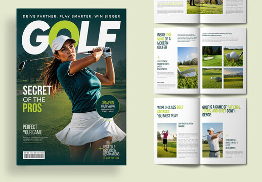 Golf Magazine Template