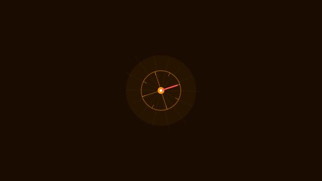 Orange Compass Navigation Animation