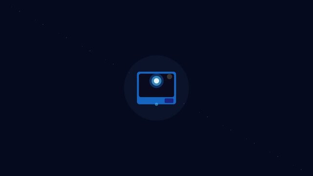 Blue Camera Photo Animation