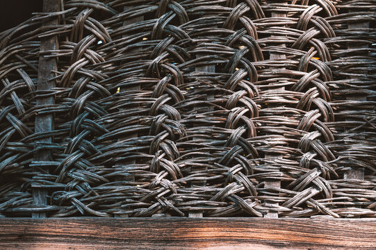 Wicker texture showcases handcrafted craftsmanship