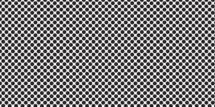 seamless geometric overlap black and white pattern dots mesh halftone fabric circle clothing textile background. Dotted gradient, smooth dots spraying halftones Vanishing polka abstract.