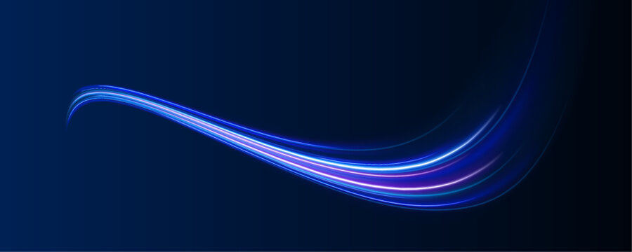 Purple glowing spiral forms cosmic energy tunnel effect. Smooth curves suggest motion and depth perception. Great for sci fi and tech visuals.