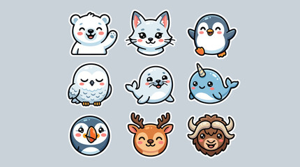 Cute arctic animal collection © FulloPanjang