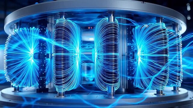 Superconducting Coil Energy Storage: Electromagnetic Field Generation
