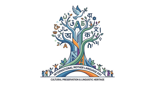 International Mother Language Day Tree of Languages, Cultural Preservation, Linguistic Heritage