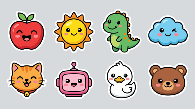 Cute kawaii characters collection