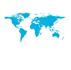 Fototapeta premium world map square 09 illustration image graphic for design projects presentations digital media marketing visuals professional commercial content versa