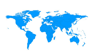Fototapeta premium Modern new worldmap for horizontal 03 illustration image graphic for design projects presentations digital media marketing visuals professional commer