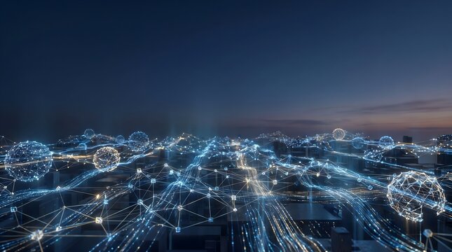 Smart city digital infrastructure with connected urban data network