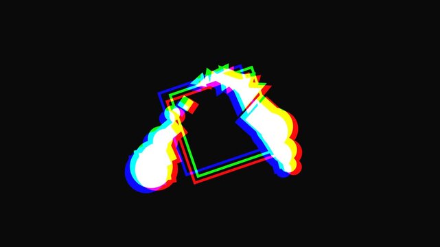 abstract geometric chromatic aberration 2d