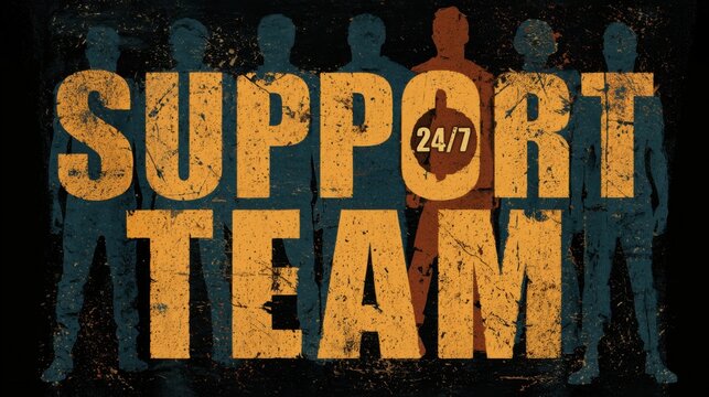 Support team stands together at all times ready to help anyone in need of assistance or guidance in various situations
