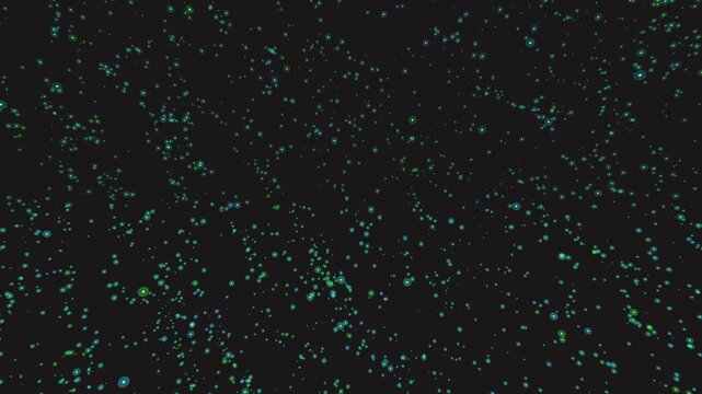 ambient bioluminescent fractal spores 3d