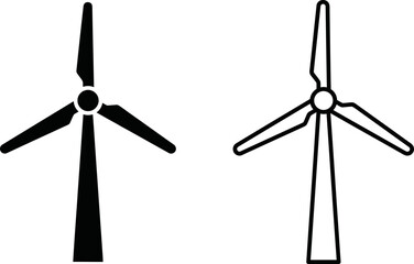 Wind turbine icons © VectoLover