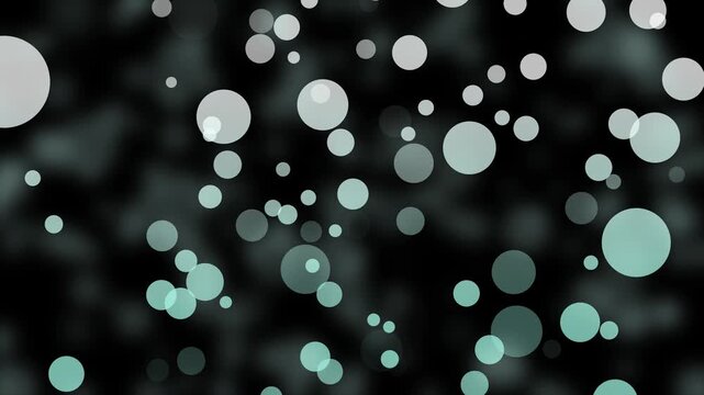 Background with scattered translucent bokeh circles soft abstract pattern animation