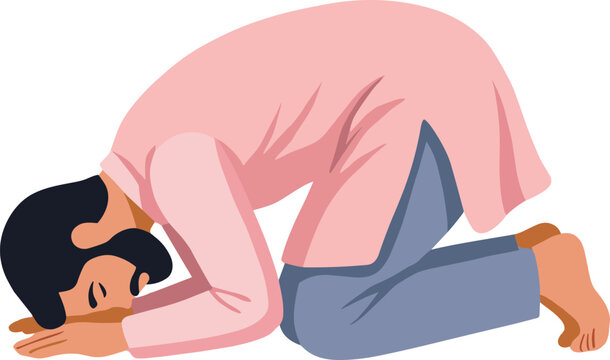 Muslim Man Praying design