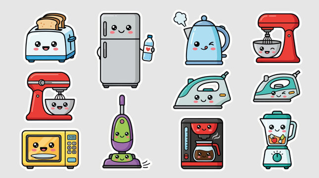 Cute kitchen appliances collection