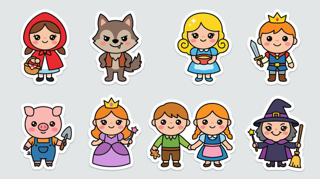 Fairy tale characters set