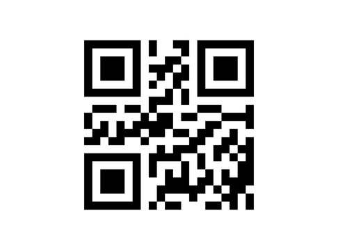 QR Code Icon Isolated on White Background Digital Scan Symbol Vector