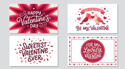 Happy valentines day greetings collection © Kelek