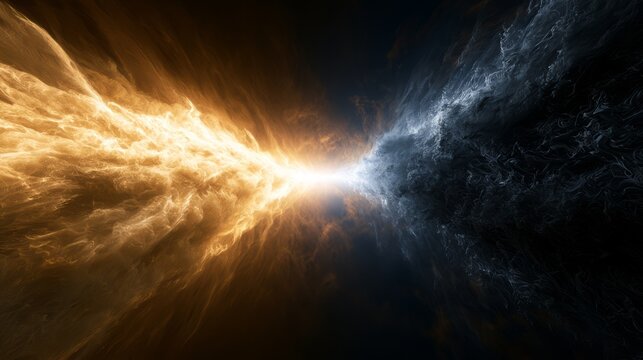 Cosmic Collision of Fire and Ice Energy
