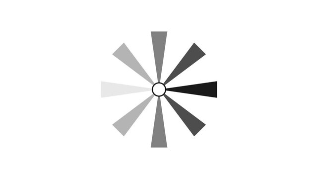 Minimalist circular loading spinner animation, rotating progress indicator for web ui and app interface