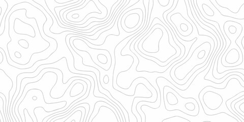 Obraz premium Minimal white landscape topography map area wallpaper. minimal topo paper lines. Topographic contour lines grid map fabric pattern. Geographic mountain relief. Contour hiking design.