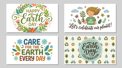 Earth day celebration greetings © yanto