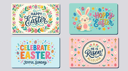 Easter celebration designs and greetings © yanto
