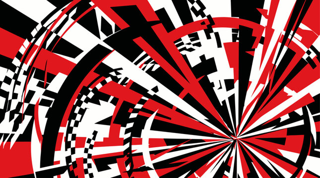 Geometric Circle Explosion Radial Burst Abstract Zoom Background