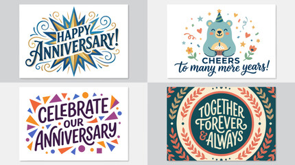 Anniversary celebration greetings collection © Surya