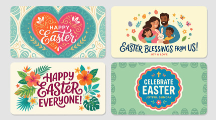 Easter celebration greetings collection © yanto