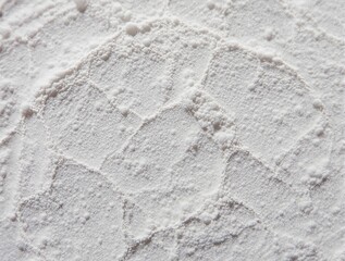 Fototapeta premium Close-up of white powder with textured surface pattern