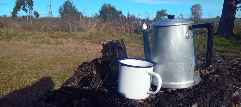 thermos and cup