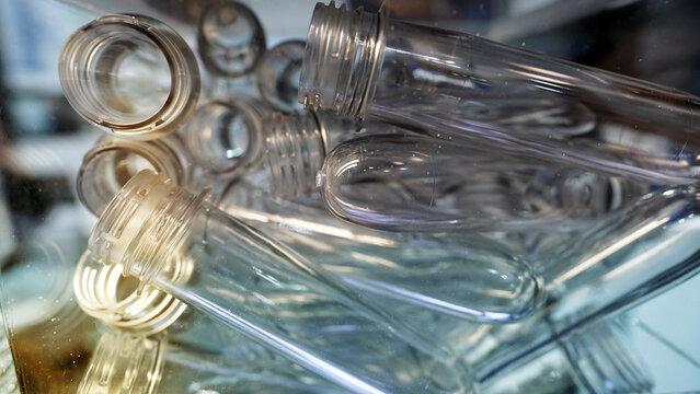 PET Preforms for Plastic Bottle Manufacturing in Injection Molding Process