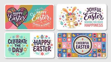 Easter holiday greeting cards collection © yanto