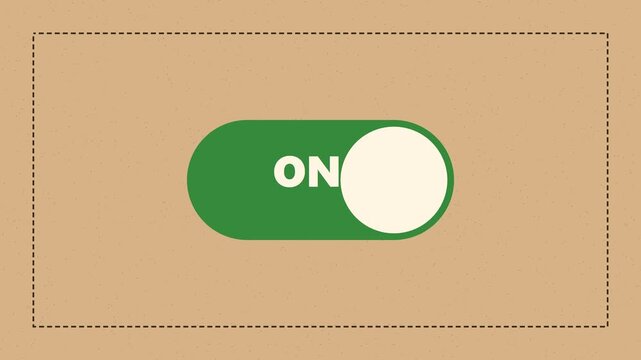 Animated toggle switch ui on and off interaction for mobile apps and web interface