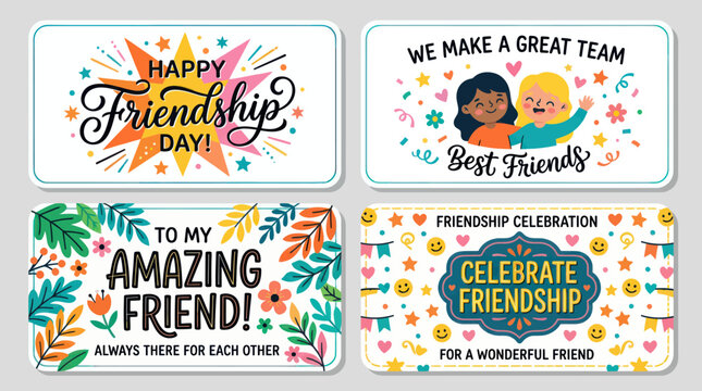 Friendship day celebration designs