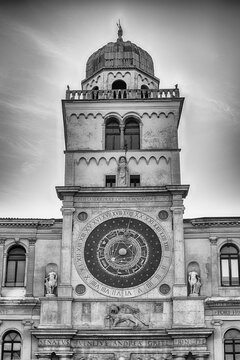 The iconic Clock Tower in Piazza dei Signori, Padua, Italy