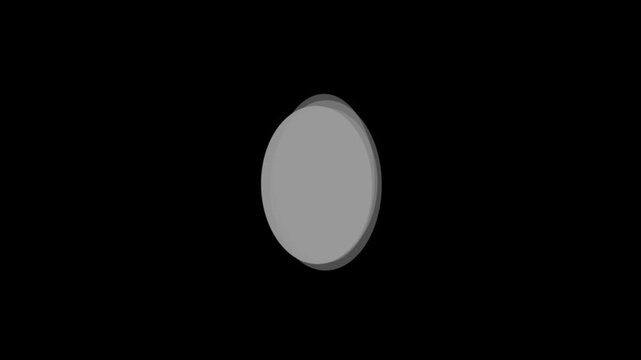 Overlapping Gray Ovals on Black Background ellipse shape