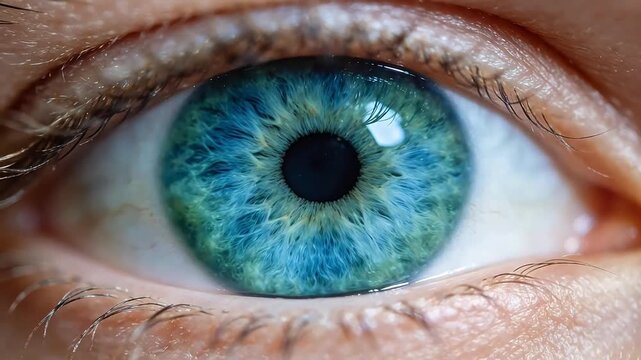 Closeup of a human eye