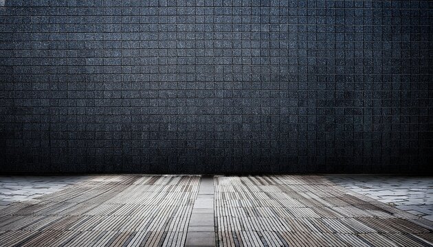 urban outdoor hardscape floor cladding dark masonry grid facade