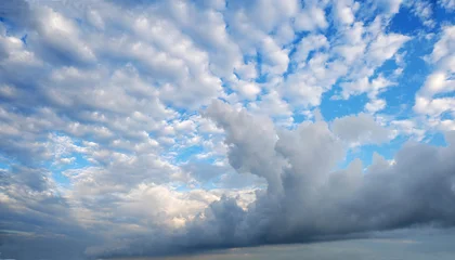 Panorama of Beautiful Cumulus Storm Clouds Near the Gulf of Mexico (America) © sdbower