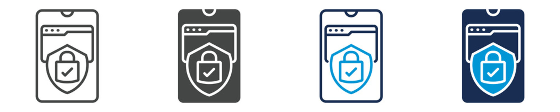 two factor icon set with multiple concept